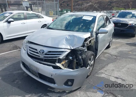 2013 Toyota Corolla Le z USA, uszkodzony, nr VIN 5YFBU4EE0DP111166